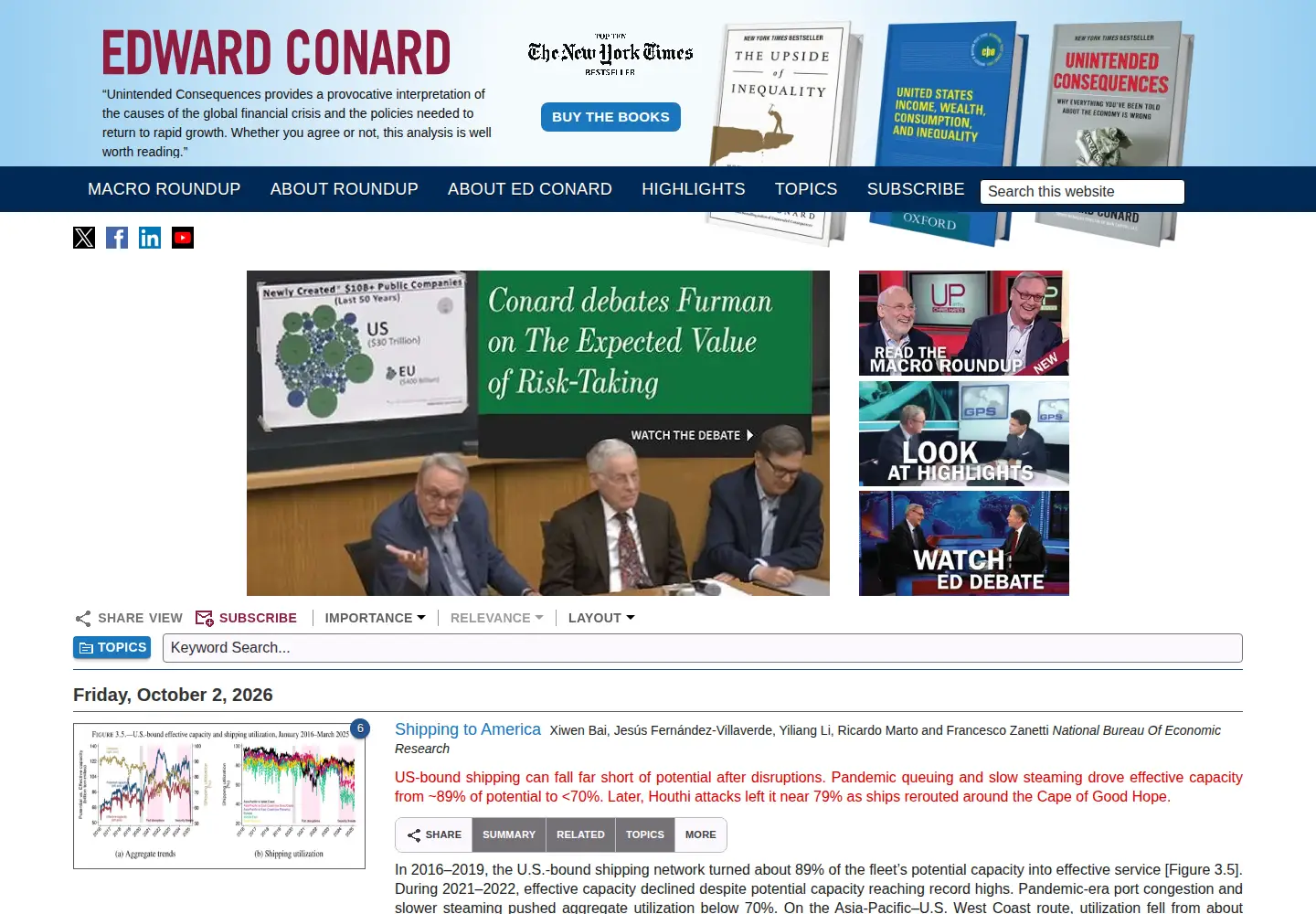 Screenshot of edwardconard.com