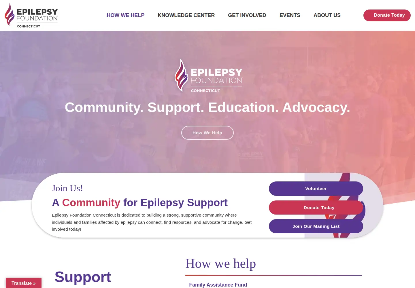 Screenshot of epilepsyct.com