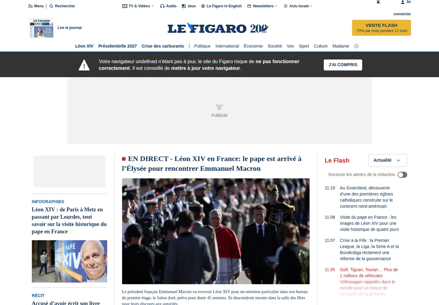 Screenshot of lefigaro.fr