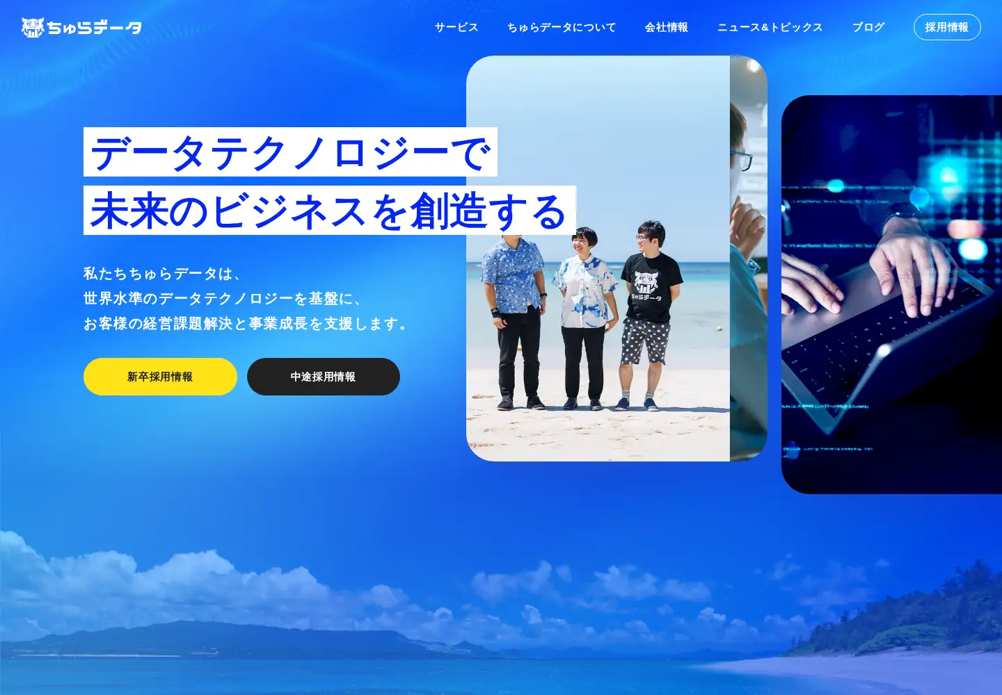 Screenshot of churadata.okinawa
