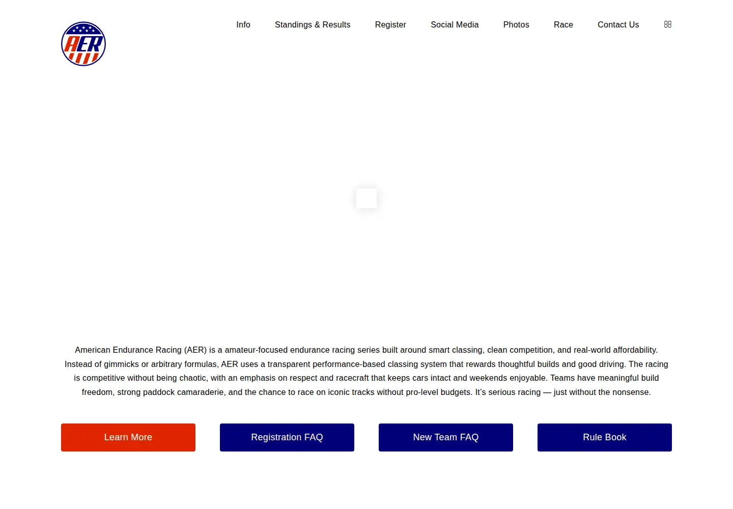 Screenshot of americanenduranceracing.com