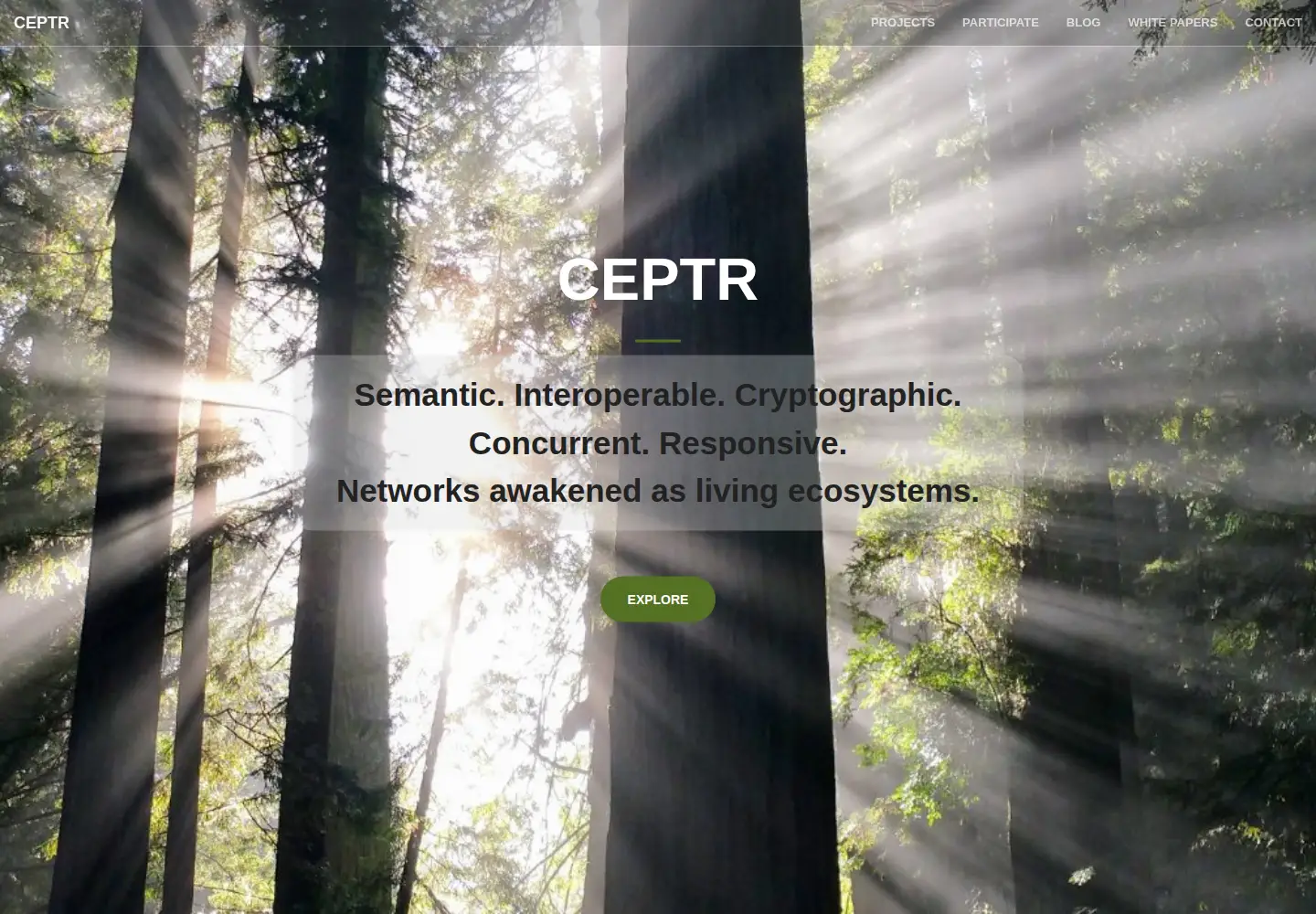 Screenshot of ceptr.org