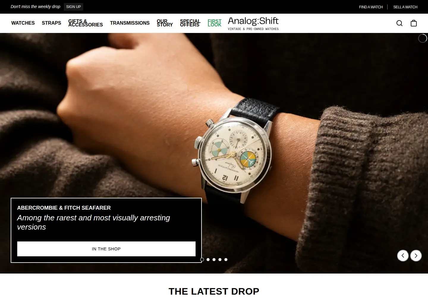 Screenshot of analogshift.com