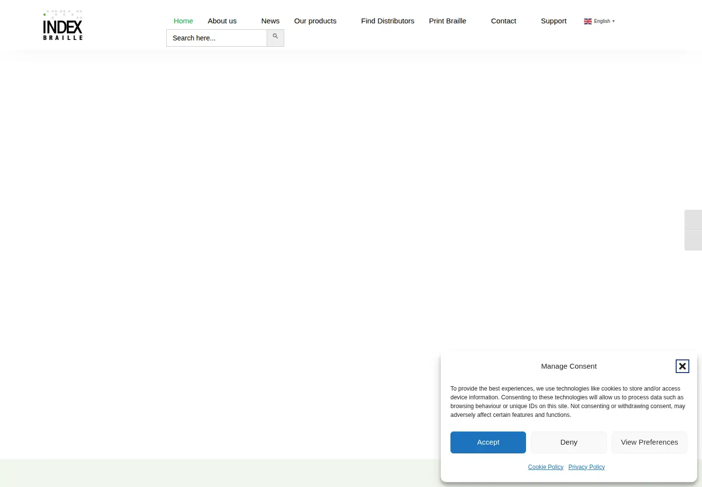 Screenshot of indexbraille.com