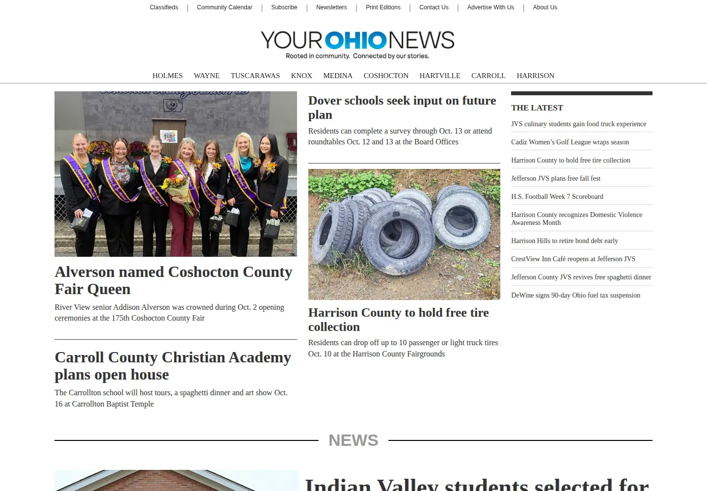 Captured homepage of freepressstandard.com in the current scan