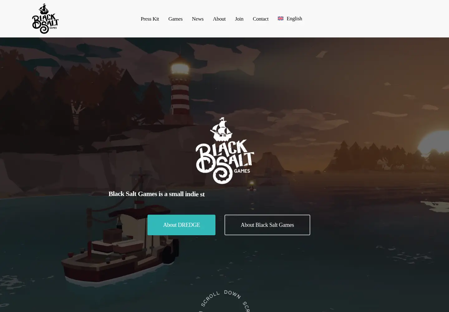 Screenshot of blacksaltgames.com