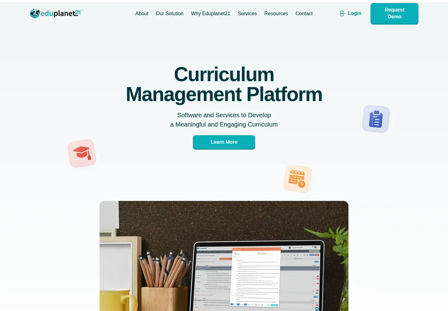 Captured homepage of eduplanet21.com in the current scan