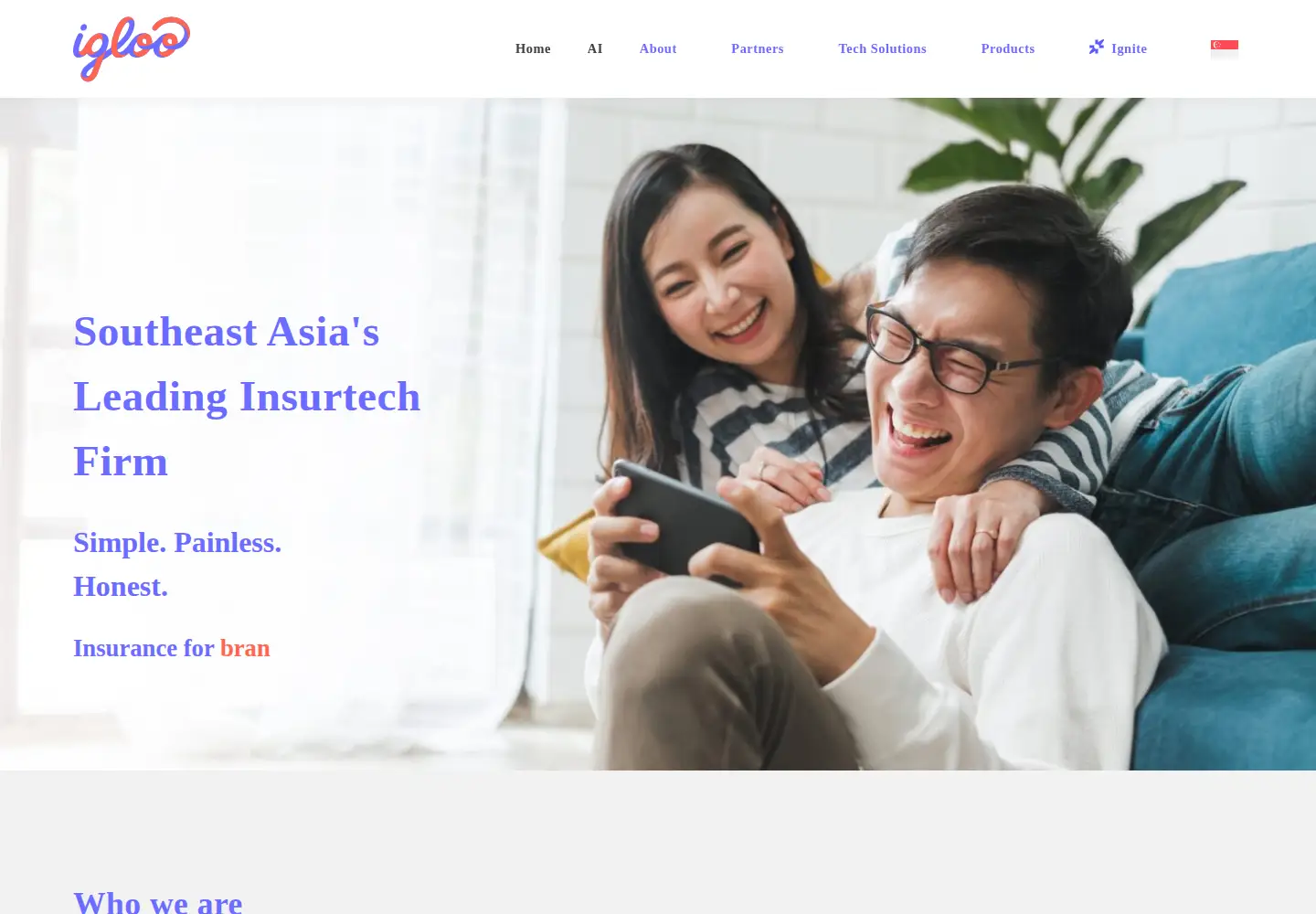 Screenshot of iglooinsure.com