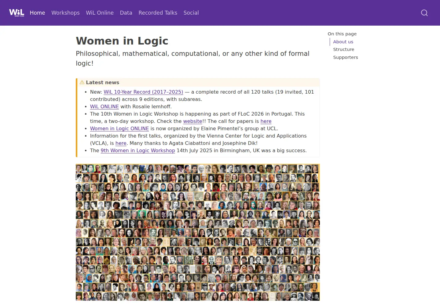 Screenshot of womeninlogic.org