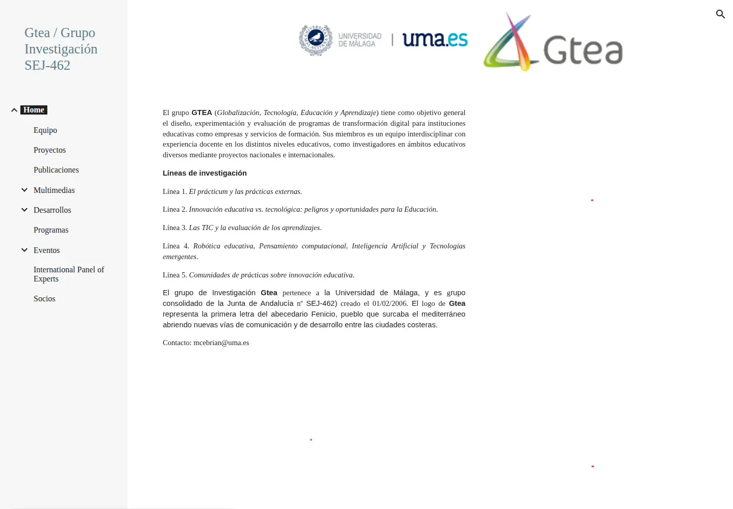 Screenshot of gteavirtual.org