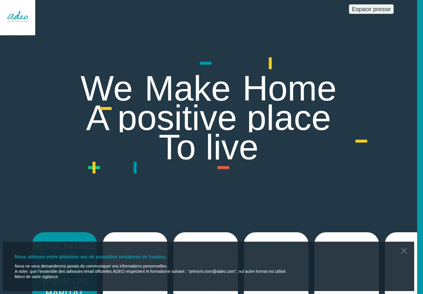 Screenshot of adeo.com