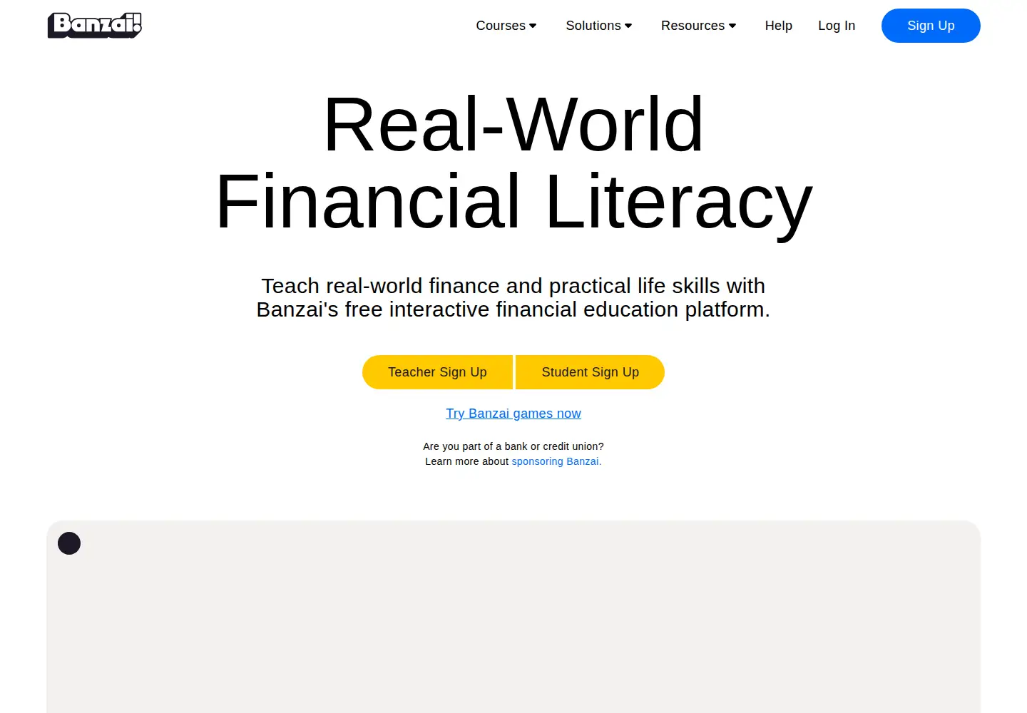 Screenshot of banzai.org