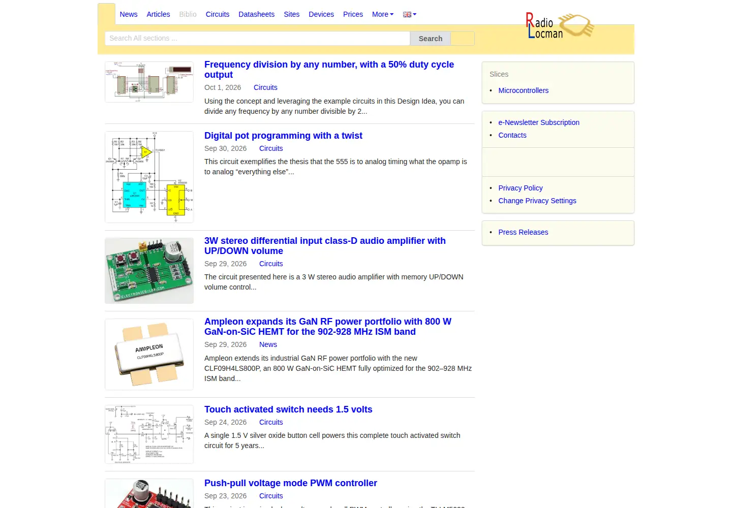 Screenshot of radiolocman.com