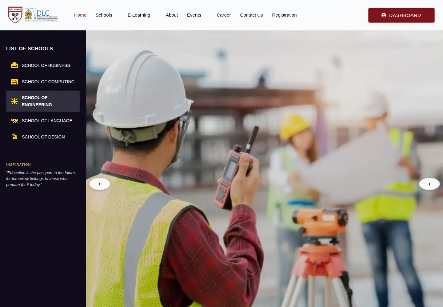 Screenshot of iescampus.edu.lk