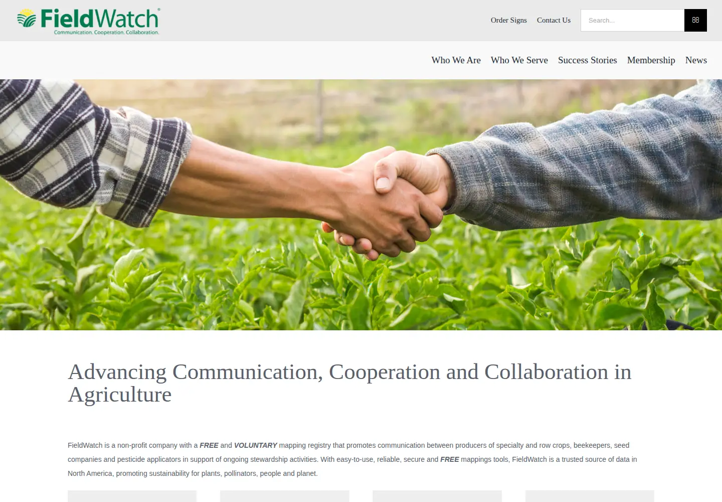 Screenshot of fieldwatch.com