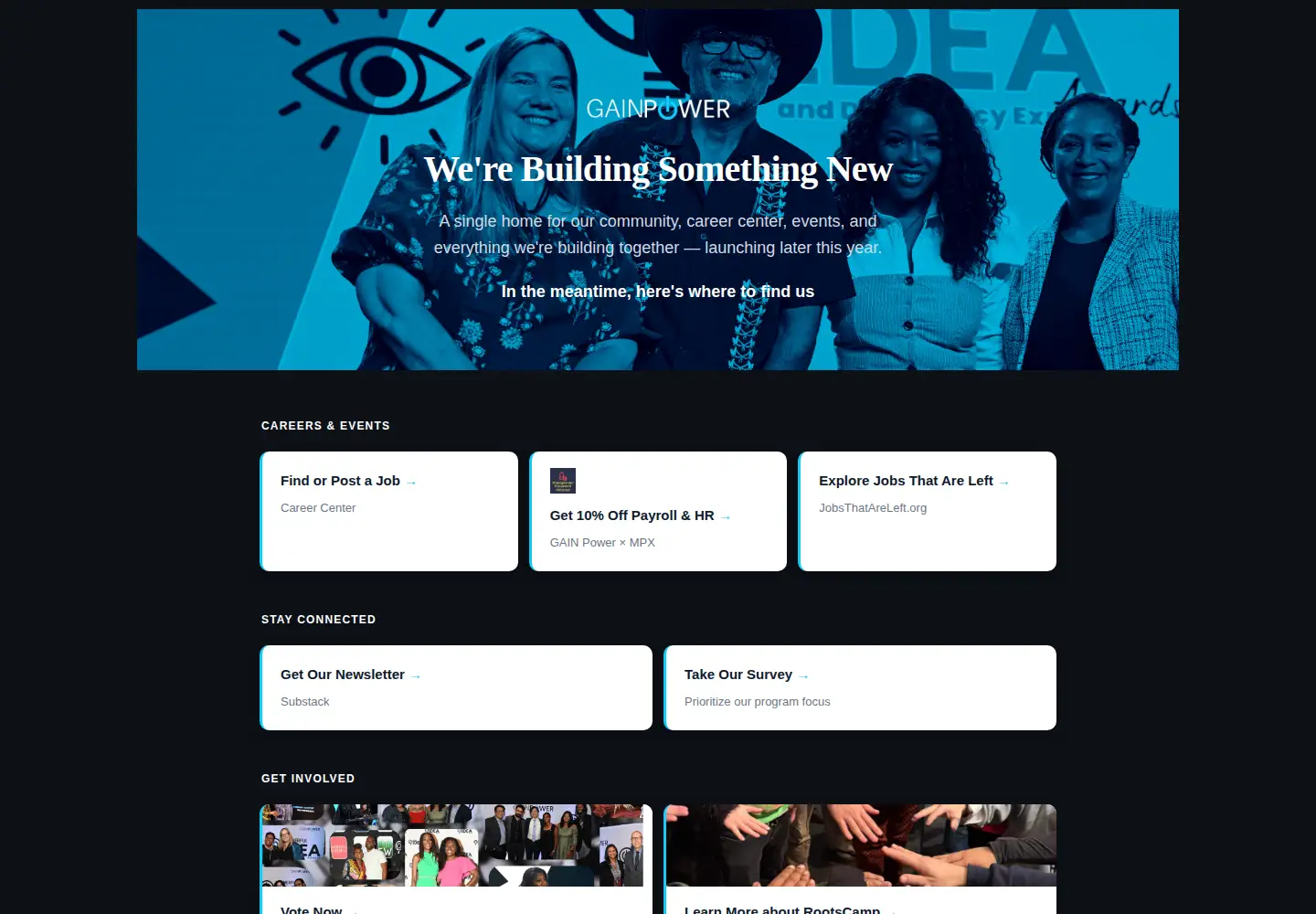 Screenshot of gainpower.org