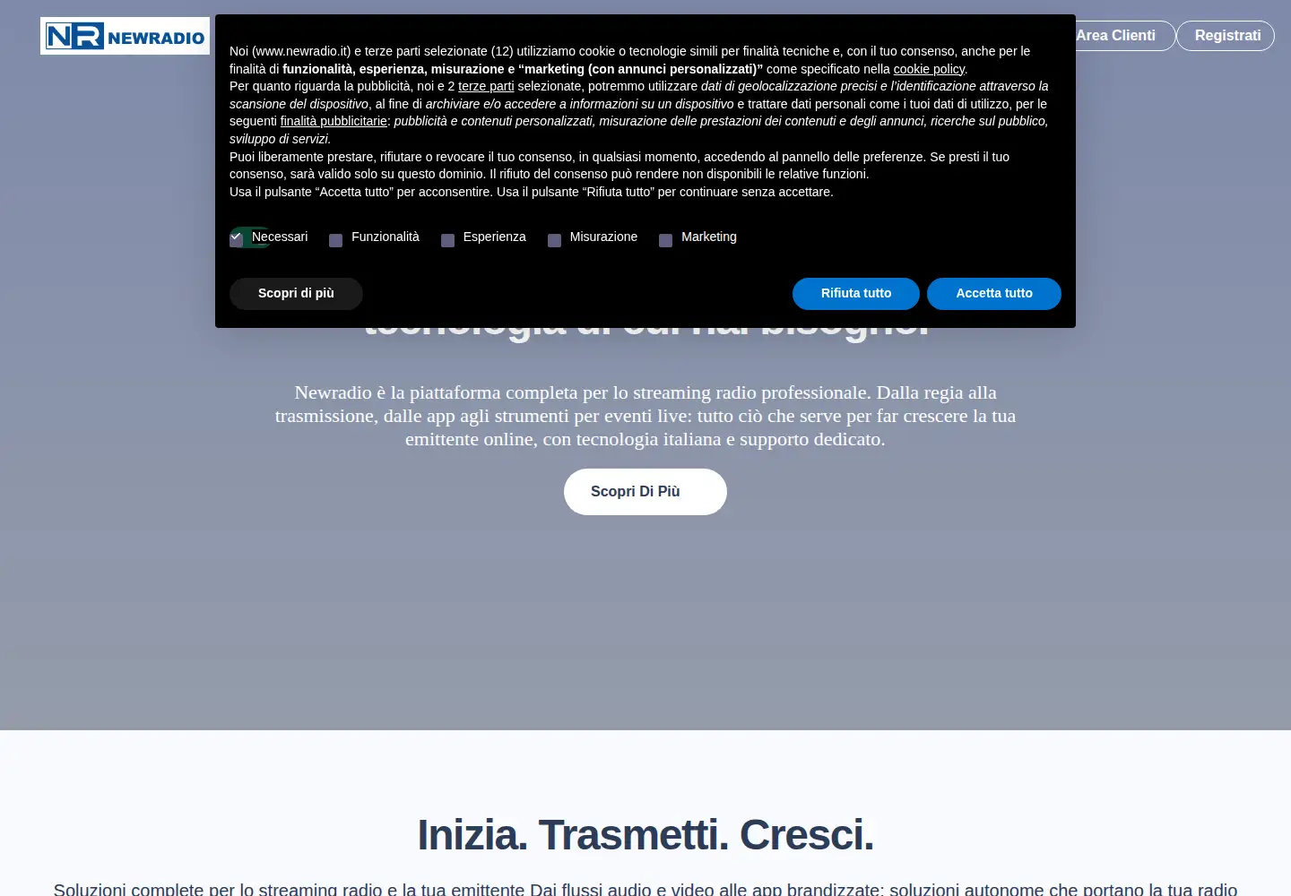Screenshot of newradio.it