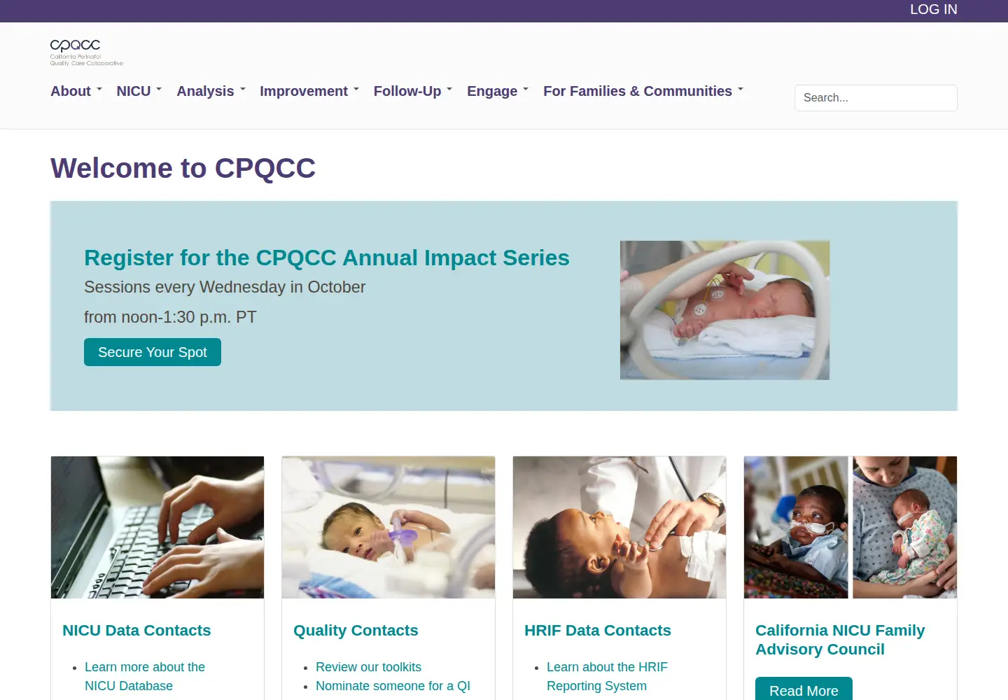 Screenshot of cpqcc.org