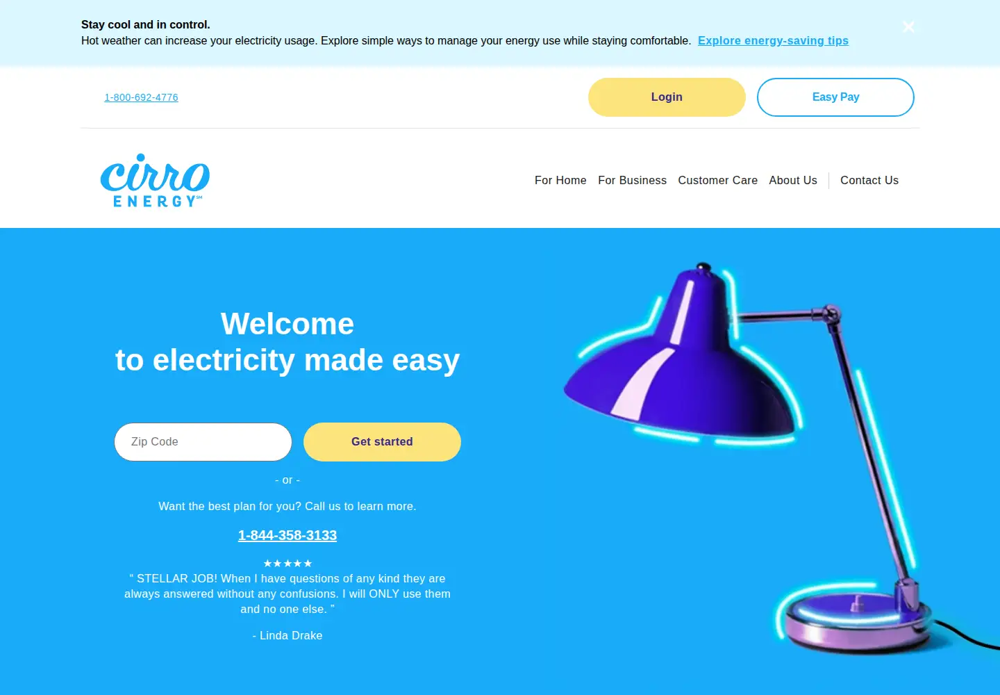 Screenshot of cirroenergy.com