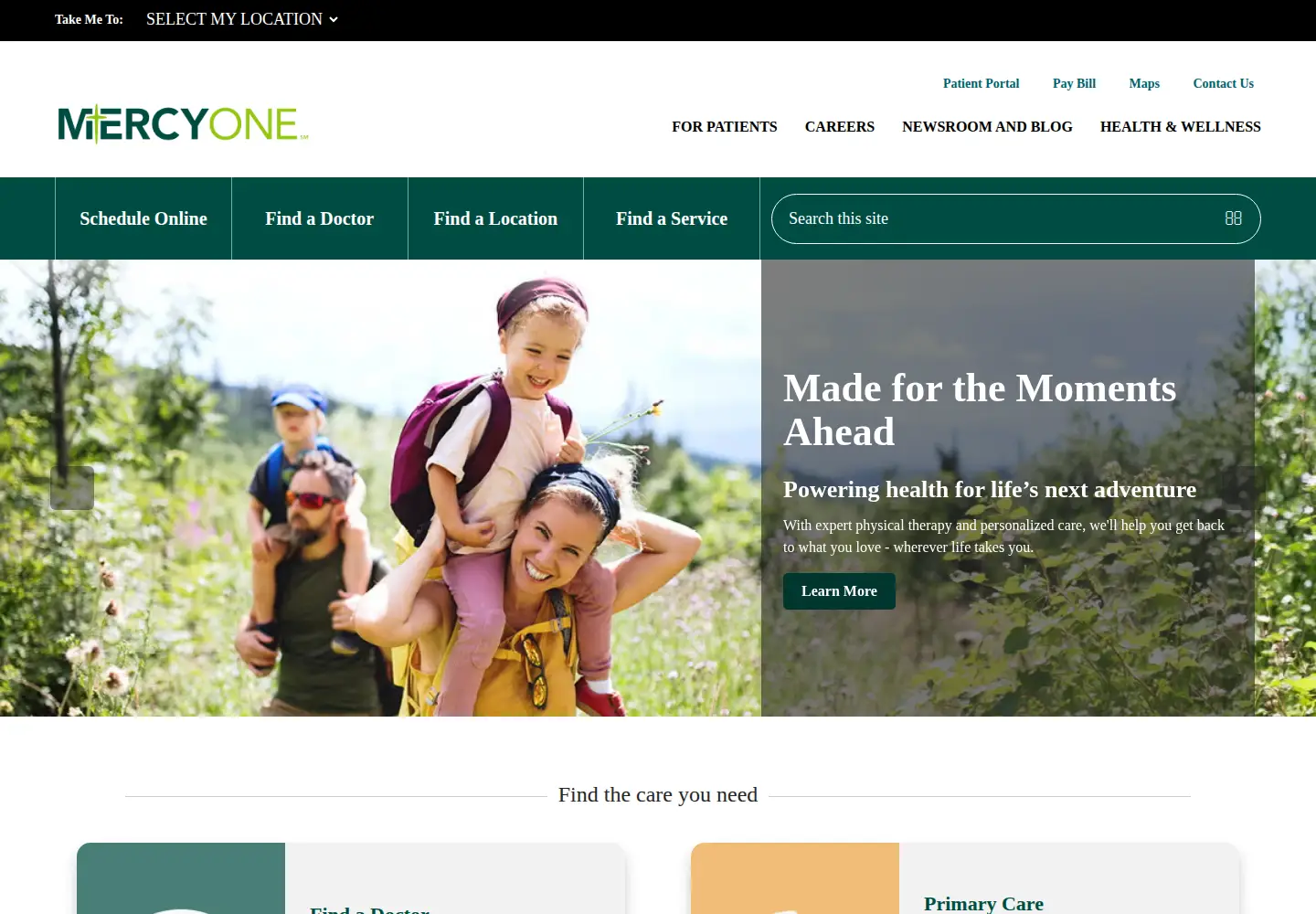 Screenshot of mercyone.org