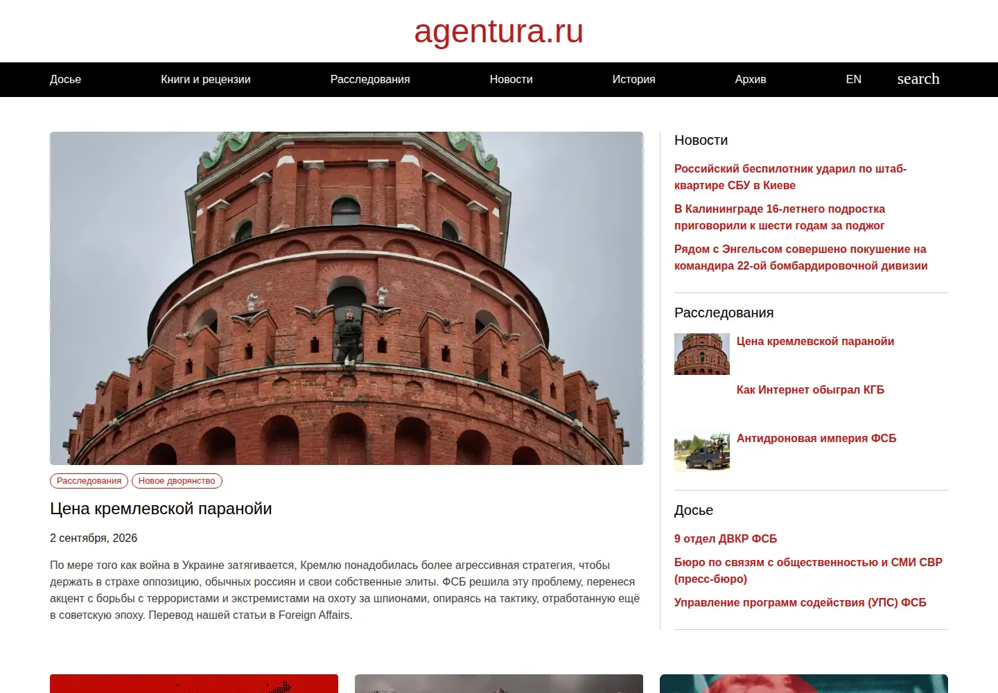 Screenshot of agentura.ru