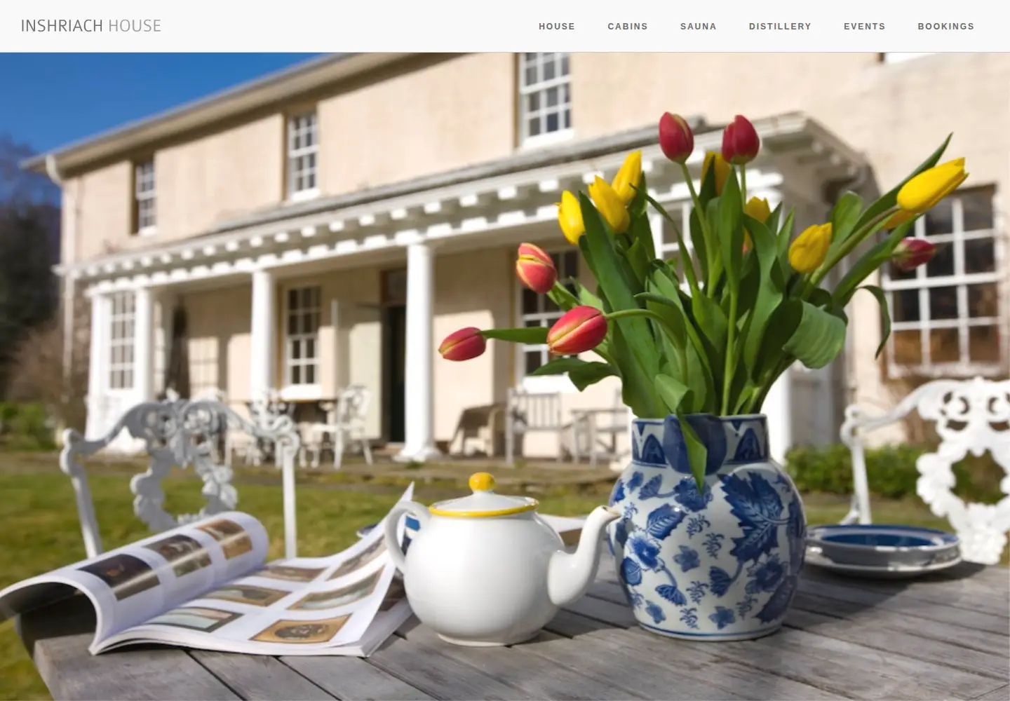 Screenshot of inshriachhouse.com