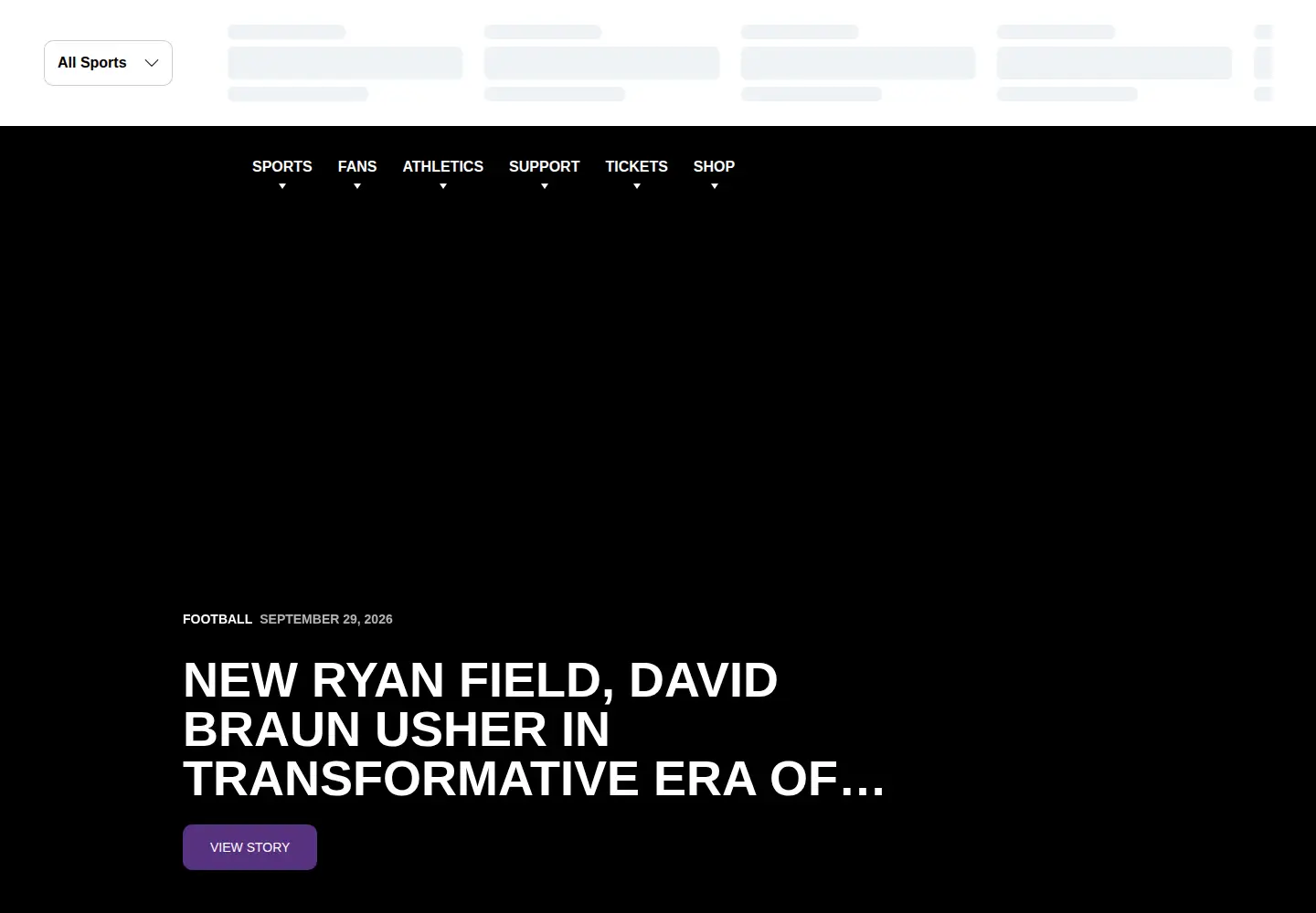 Screenshot of nusports.com