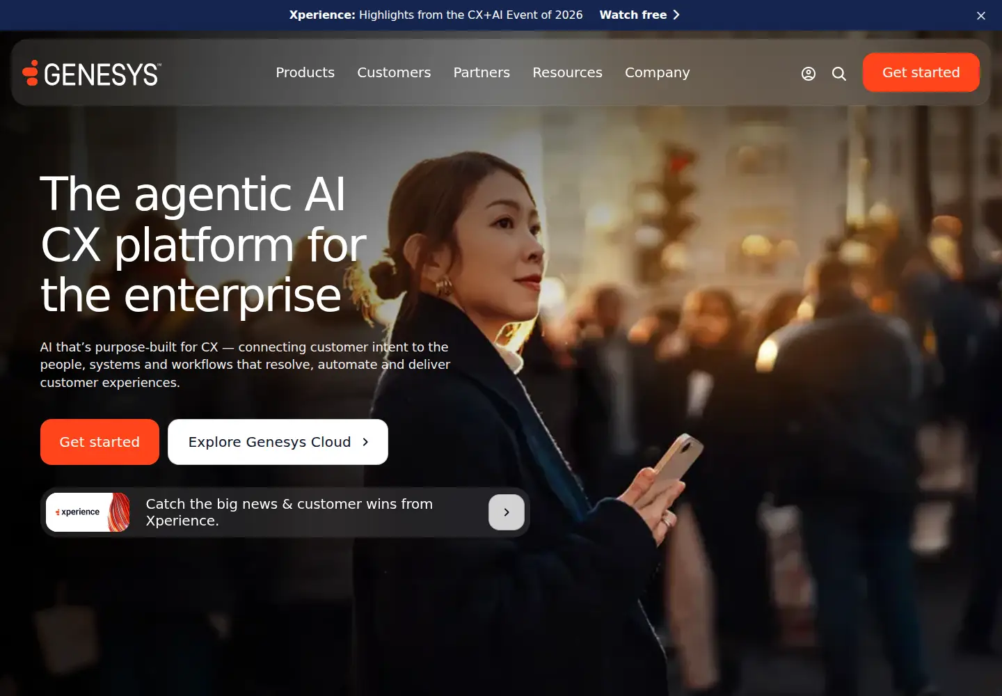 Screenshot of genesys.com