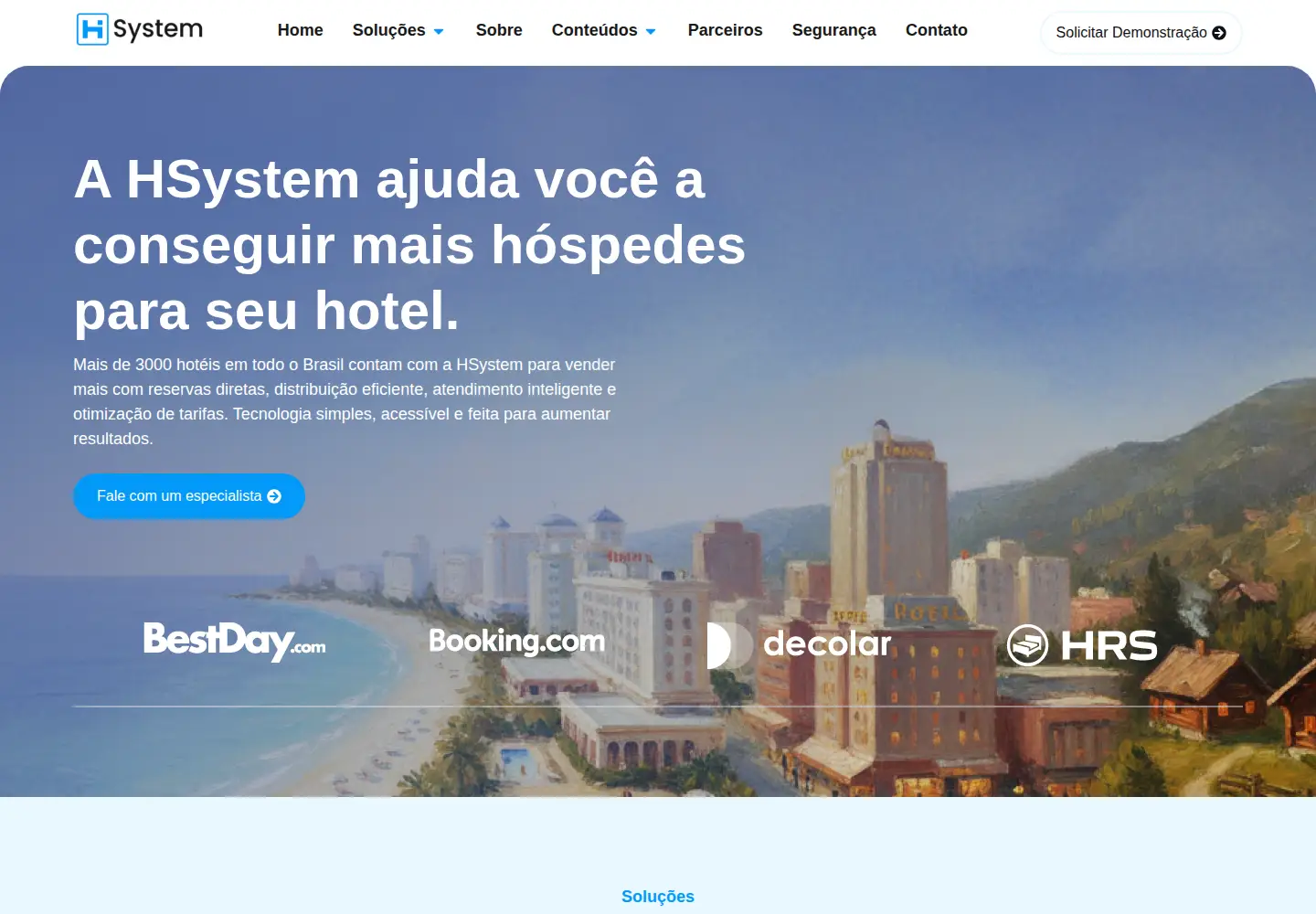 Screenshot of hsystem.com.br