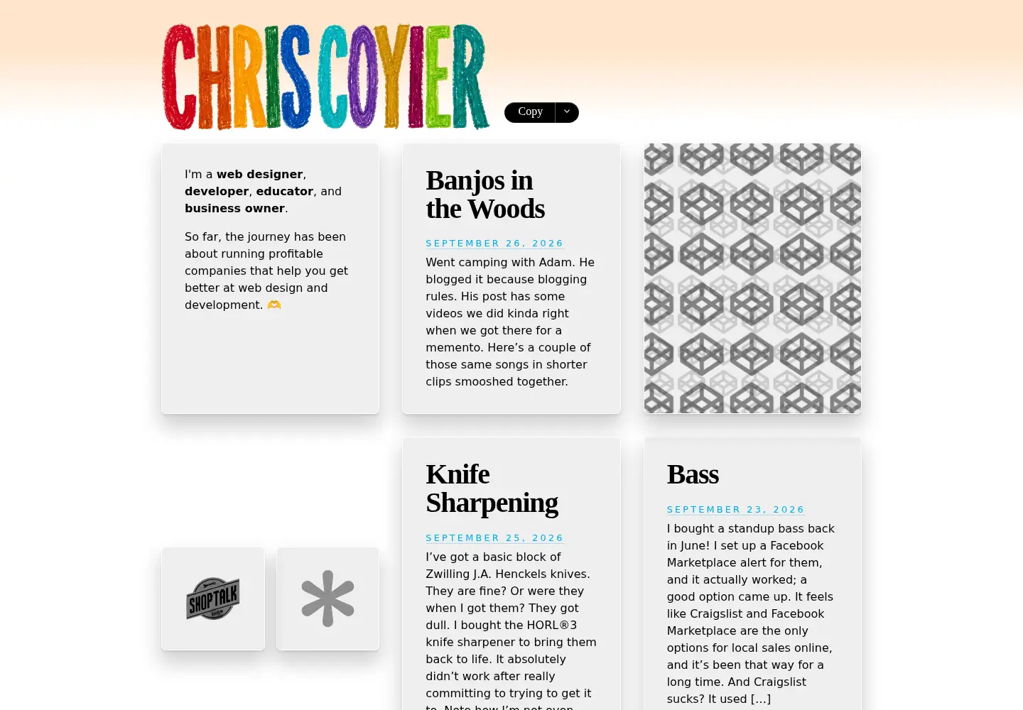 Screenshot of chriscoyier.net