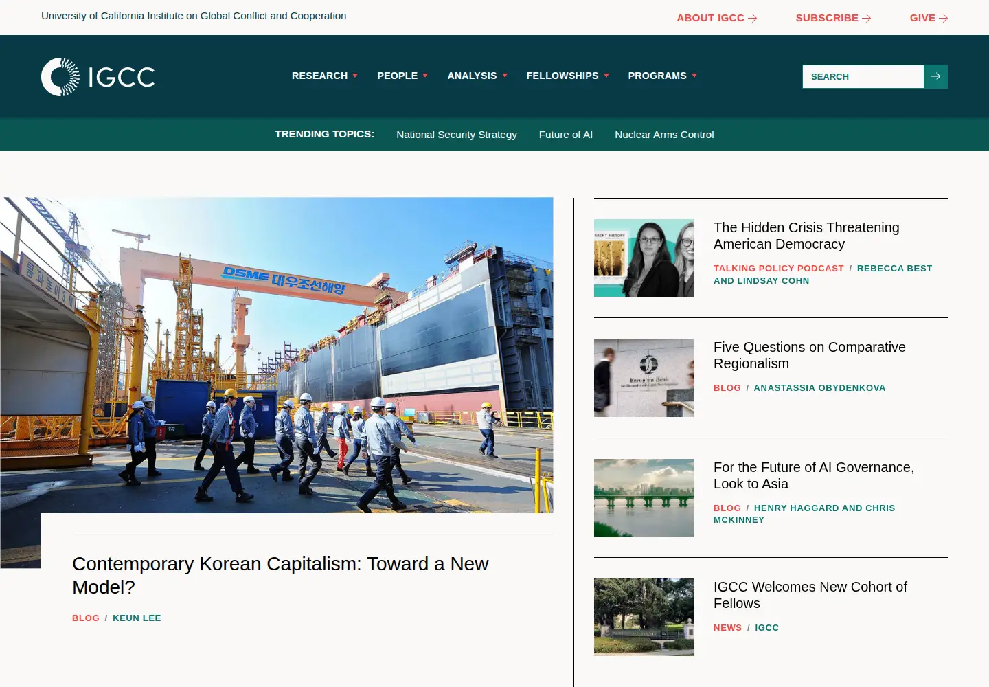 Screenshot of ucigcc.org