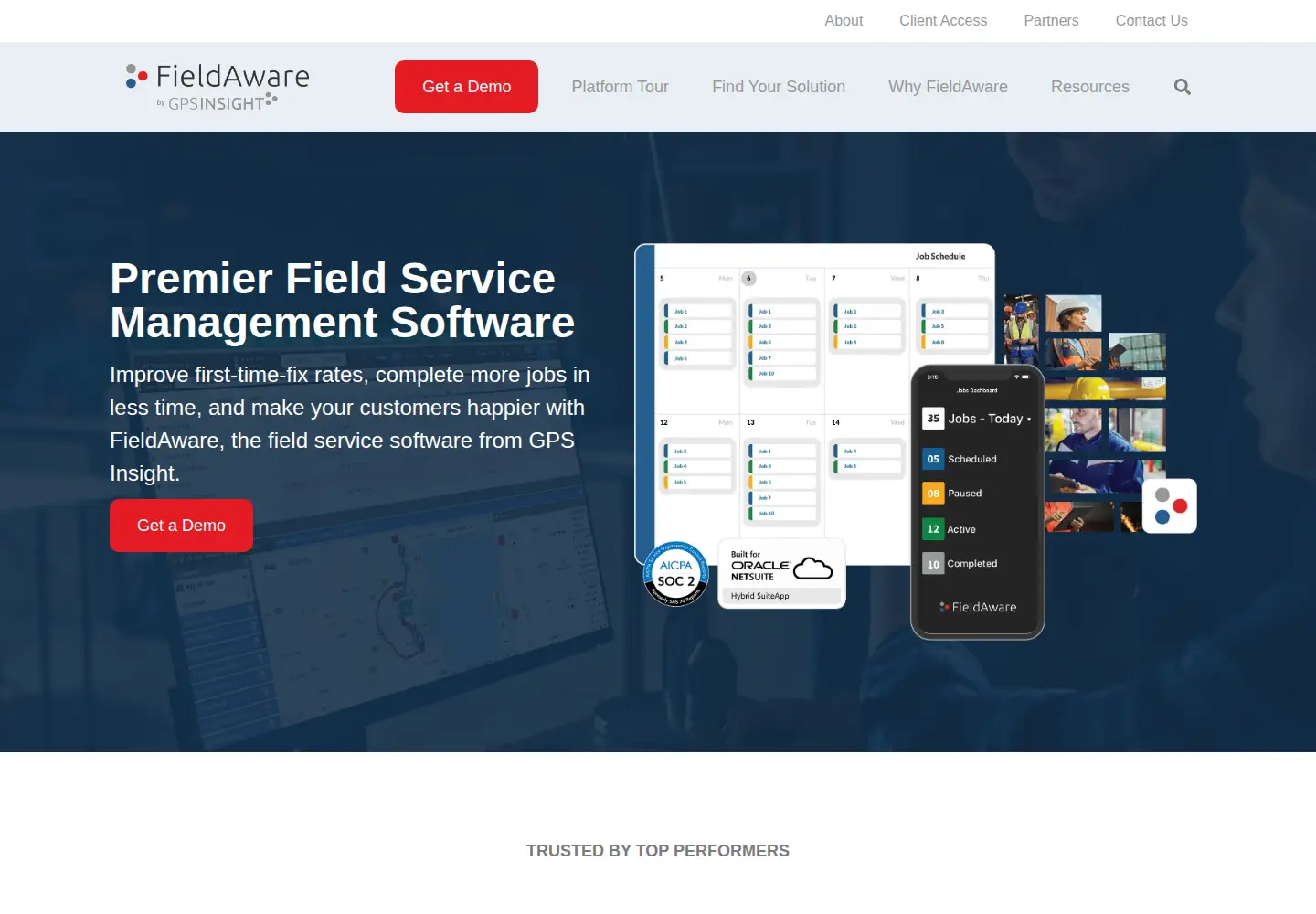 Screenshot of fieldaware.com