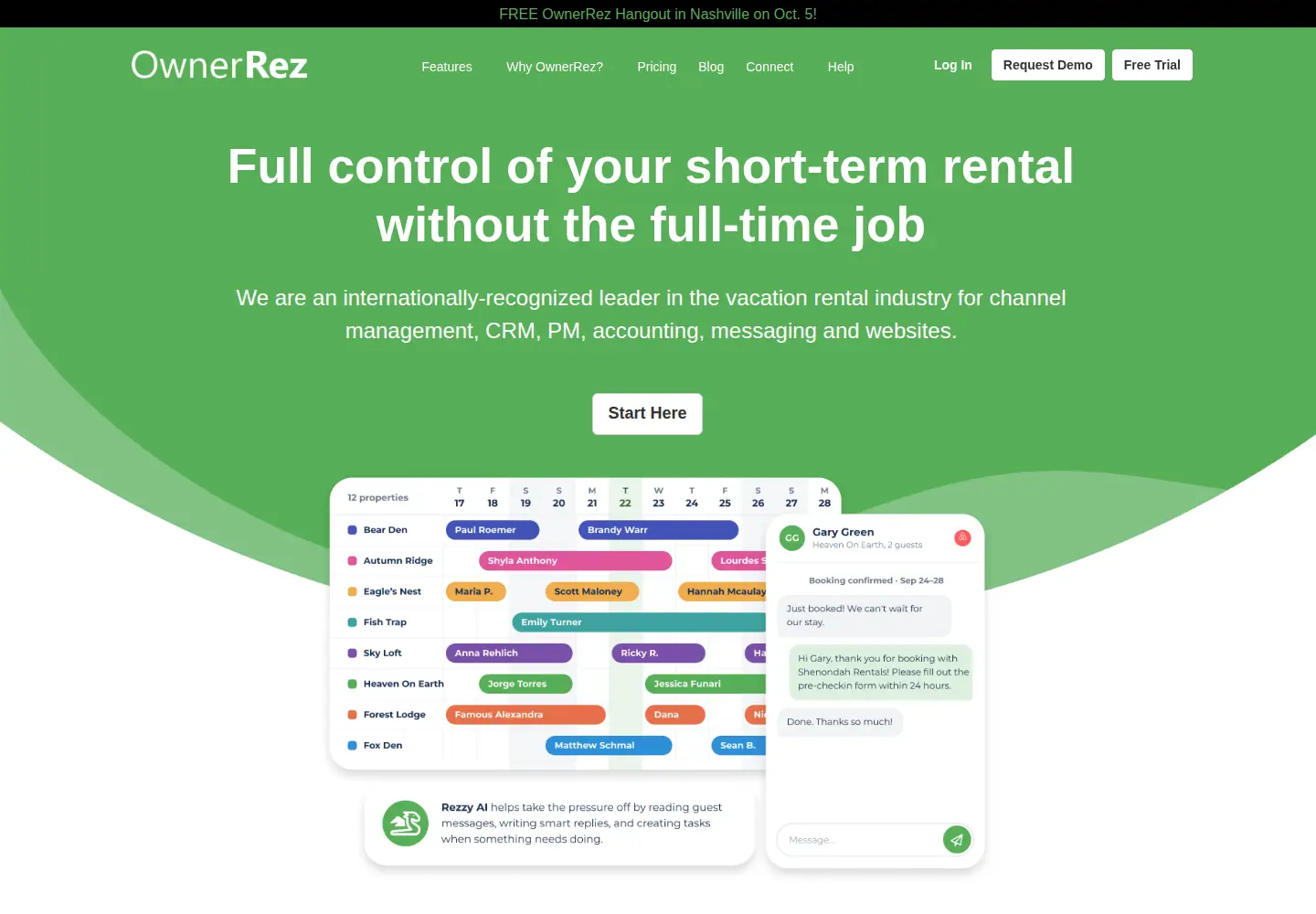 Screenshot of ownerreservations.com