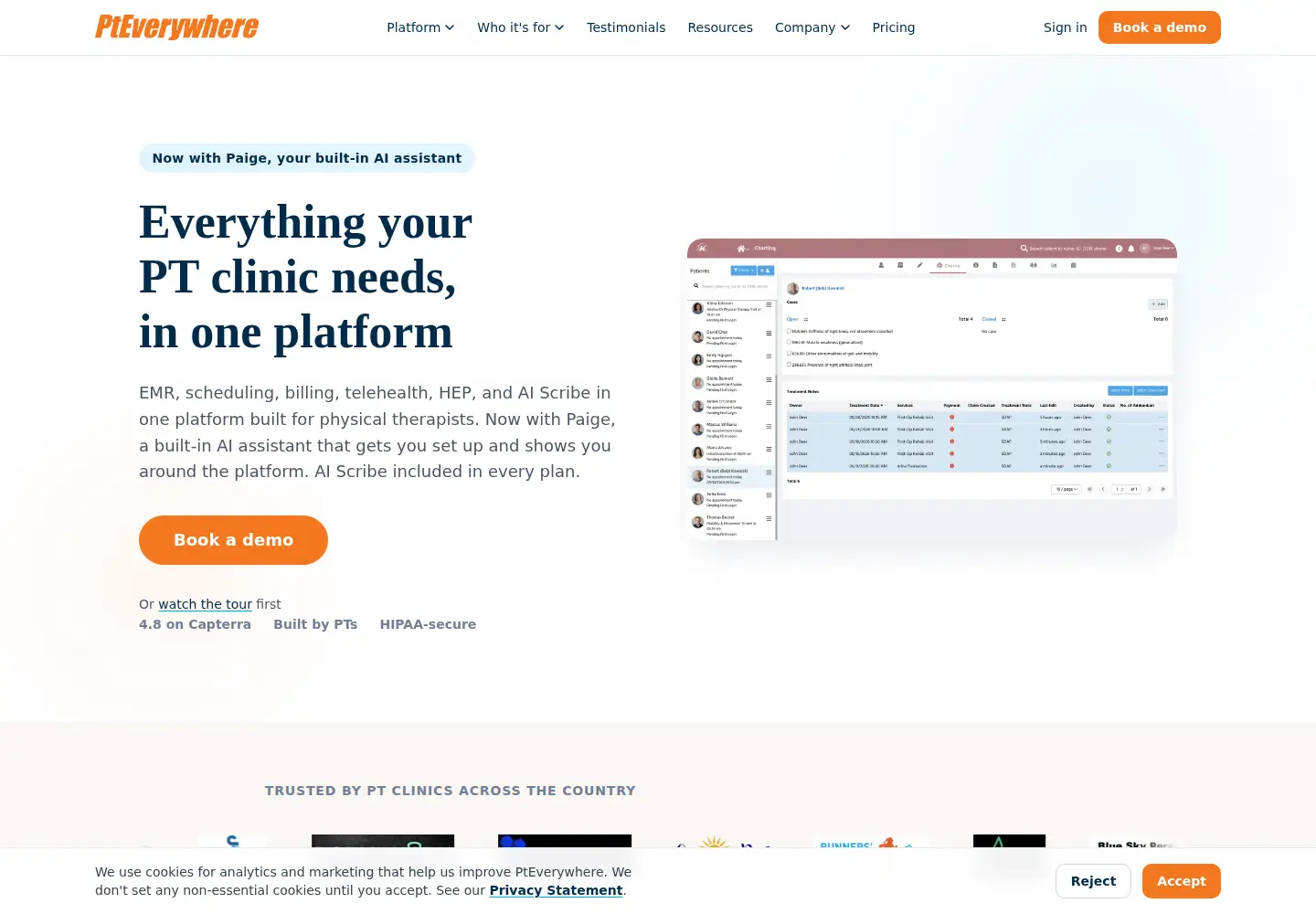 Screenshot of pteverywhere.com