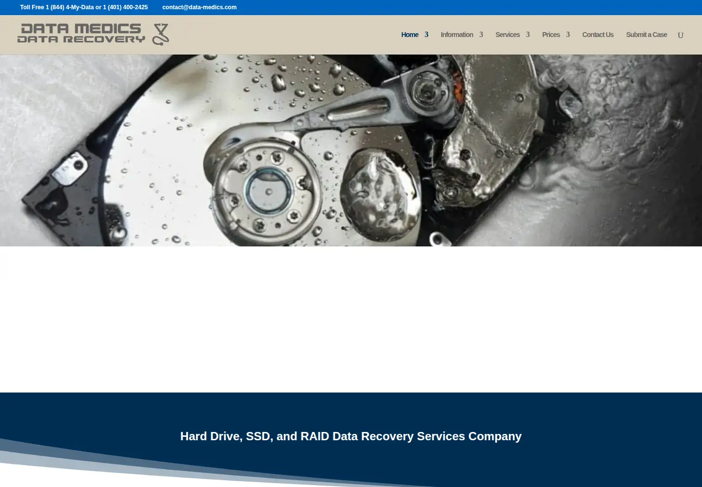 Screenshot of data-medics.com