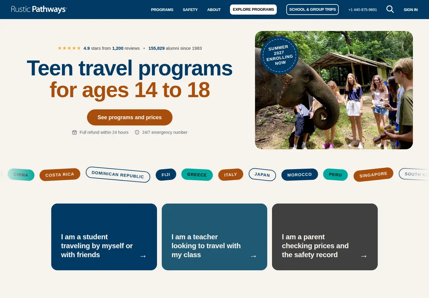 Screenshot of rusticpathways.com
