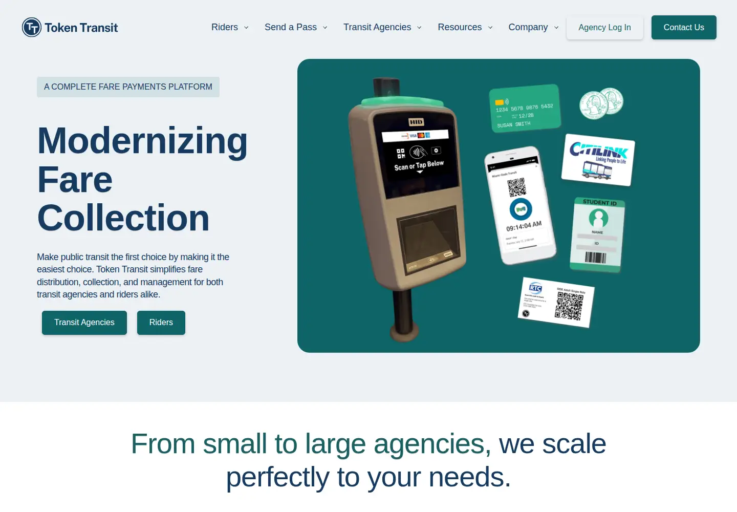 Screenshot of tokentransit.com