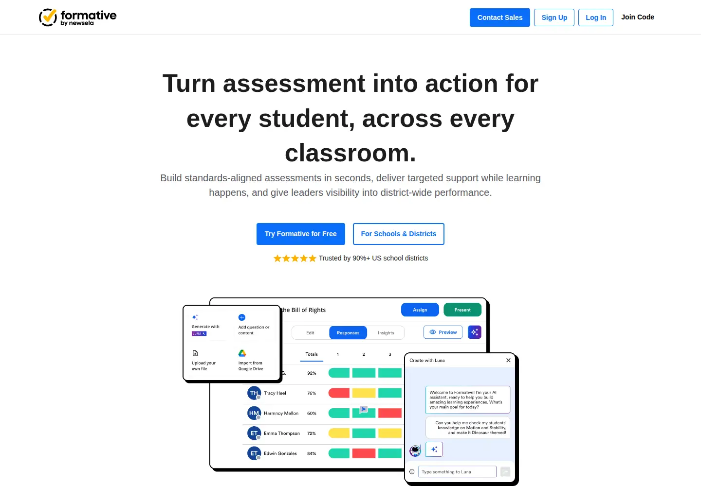 Screenshot of formative.com