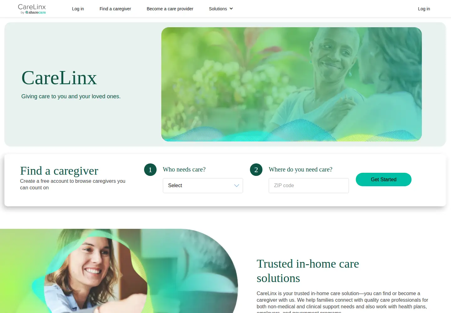 Screenshot of carelinx.com