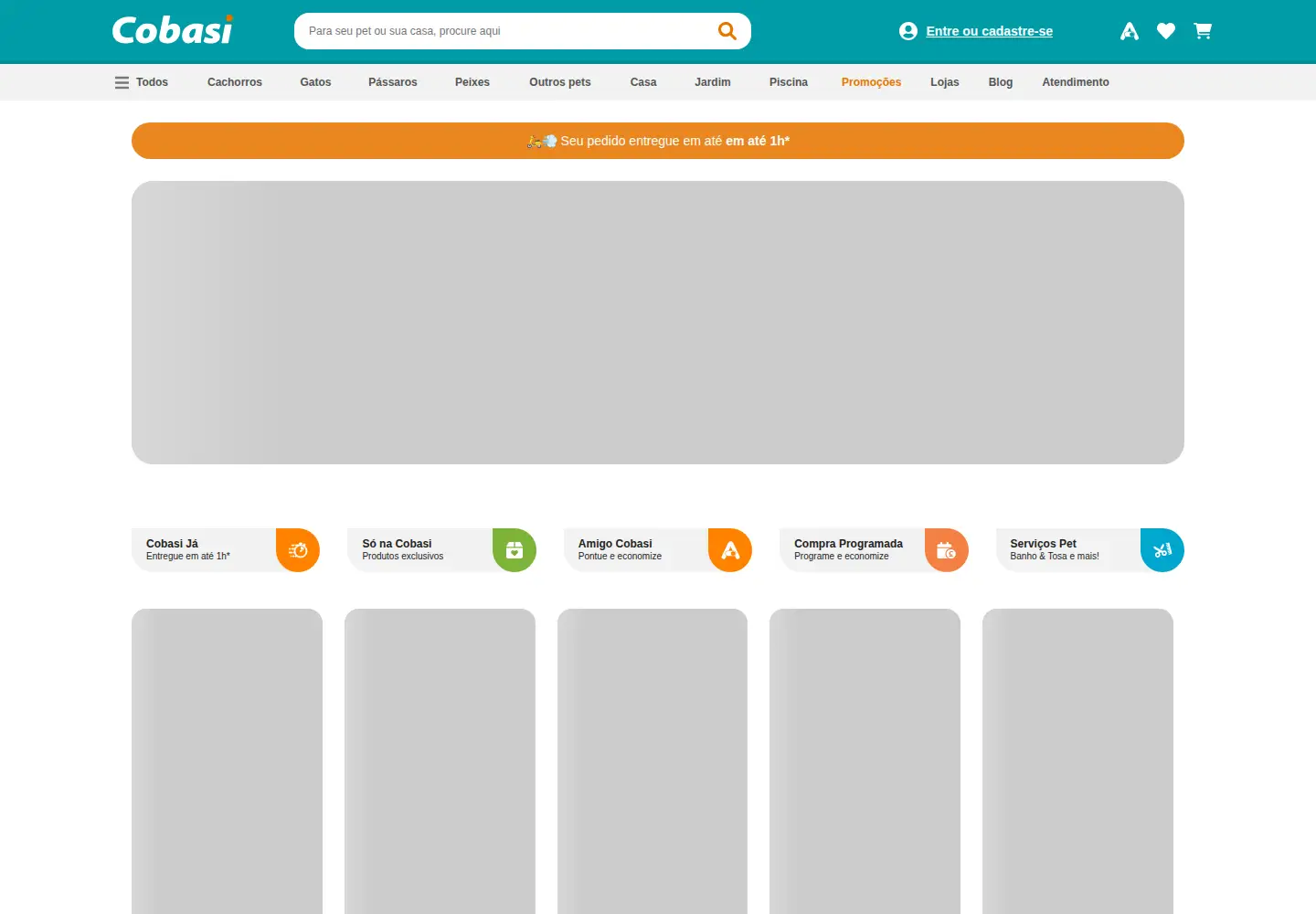 Screenshot of cobasi.com.br