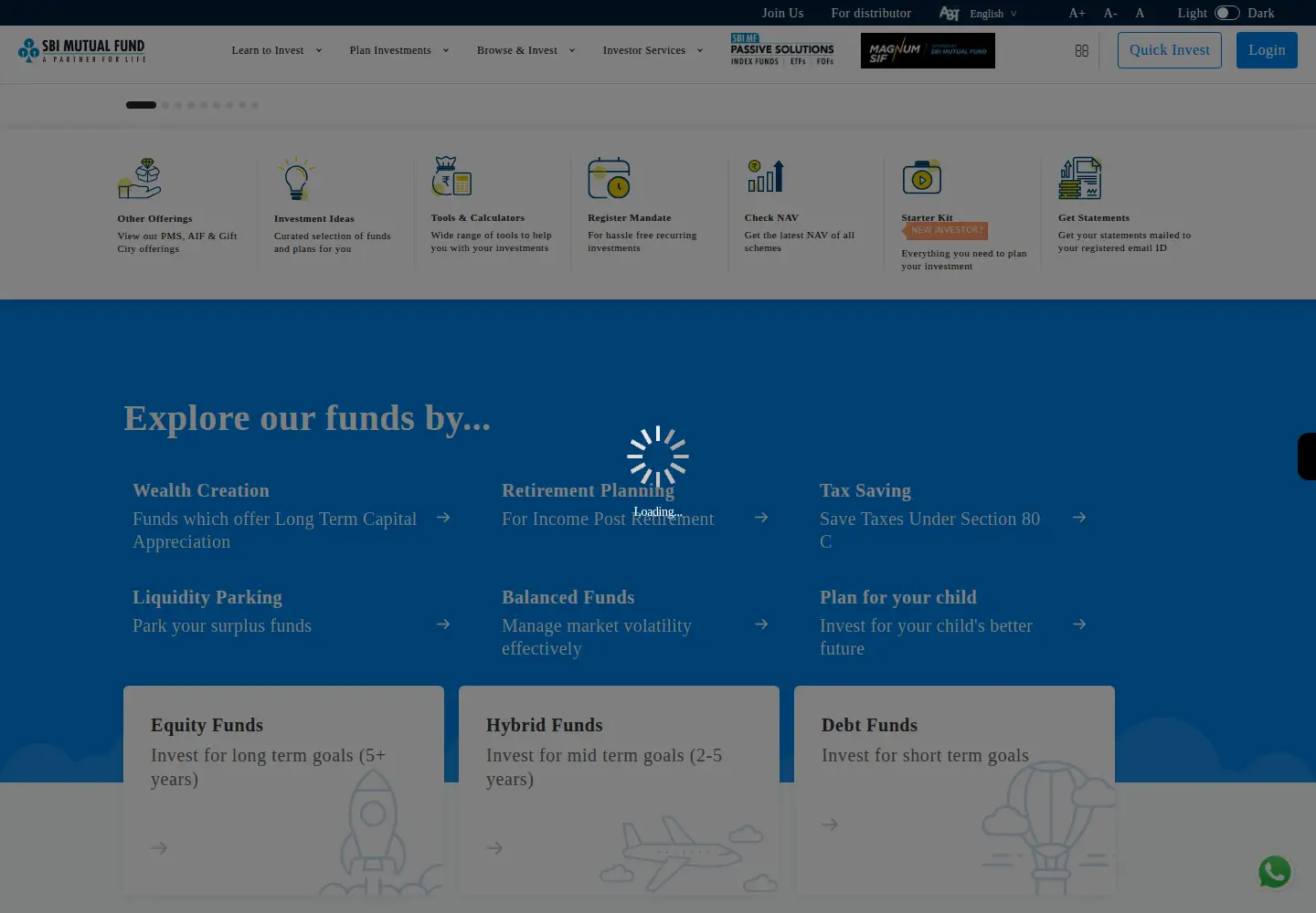 Captured homepage of sbimf.com in the current scan