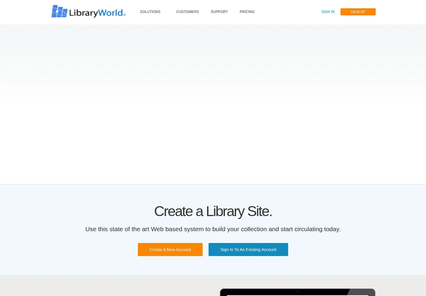 Screenshot of libraryworld.com