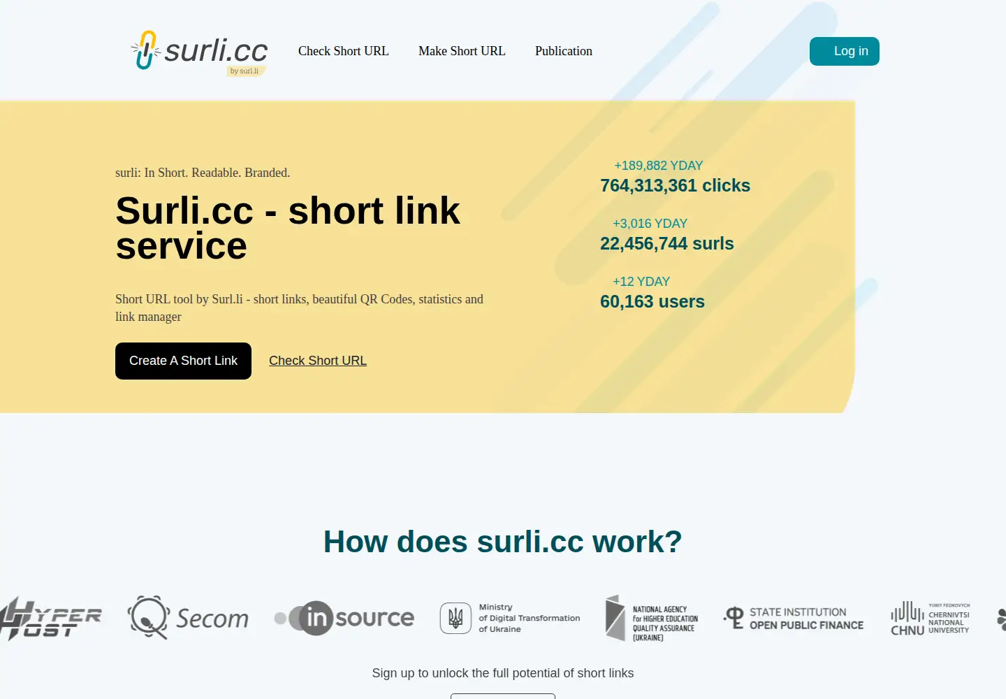 Screenshot of surli.cc