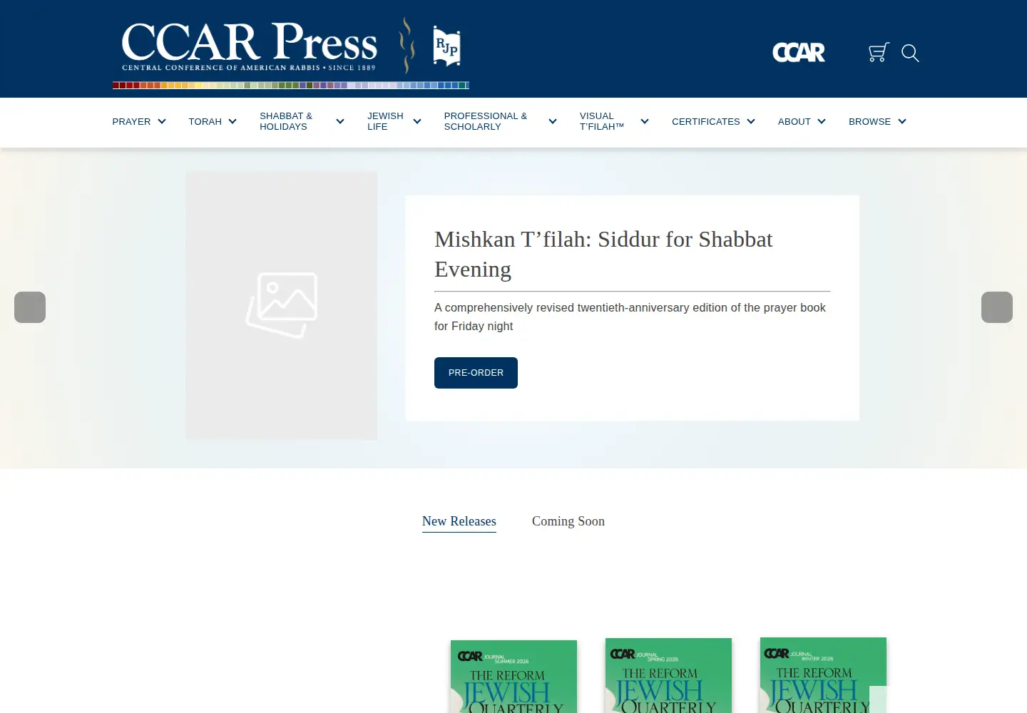 Captured homepage of ccarpress.org in the current scan