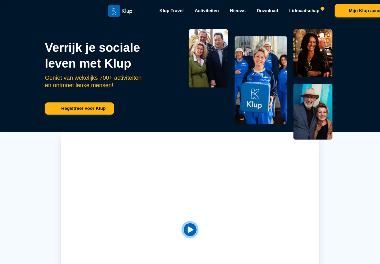 Screenshot of kluppen.nl