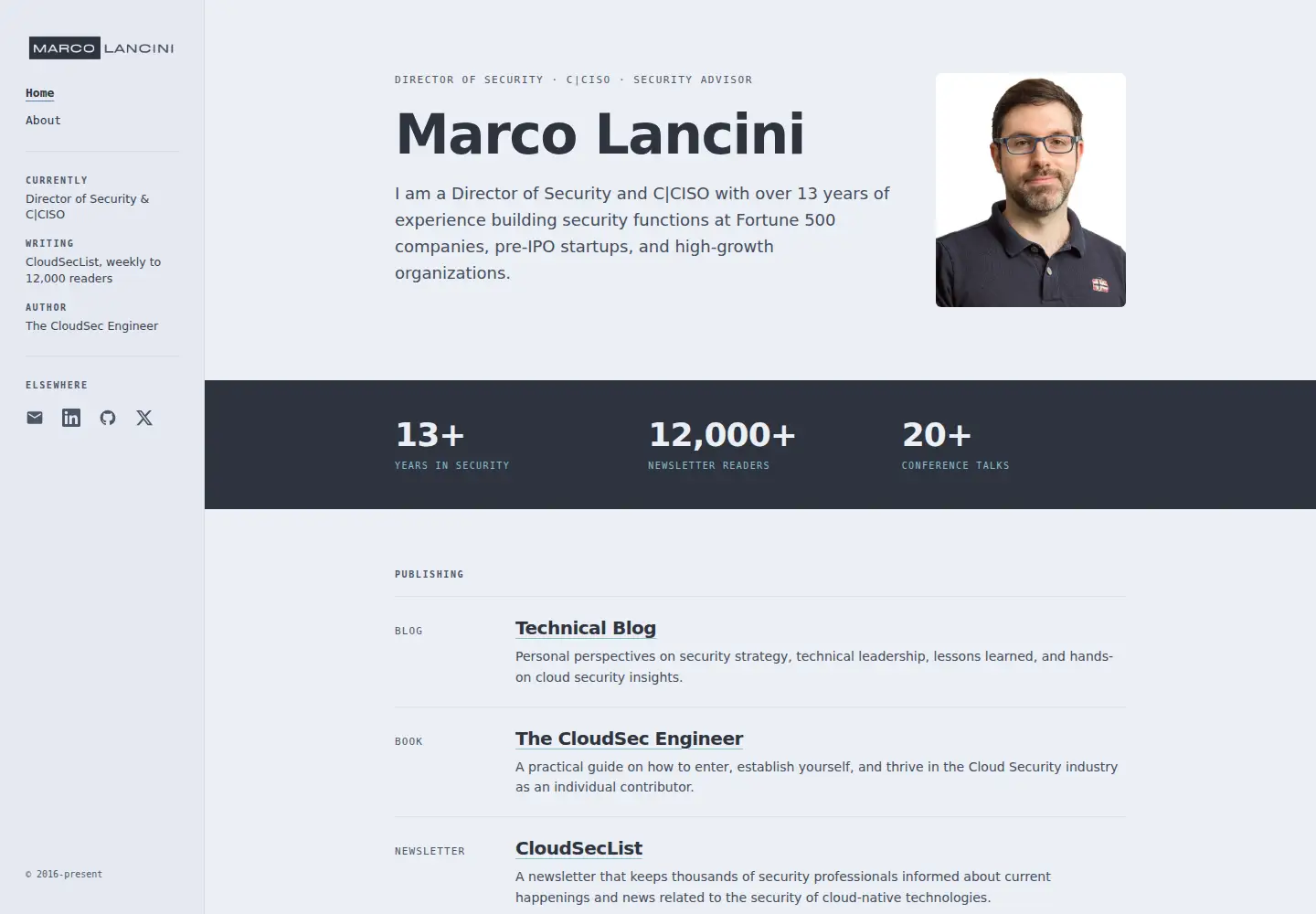 Screenshot of marcolancini.it