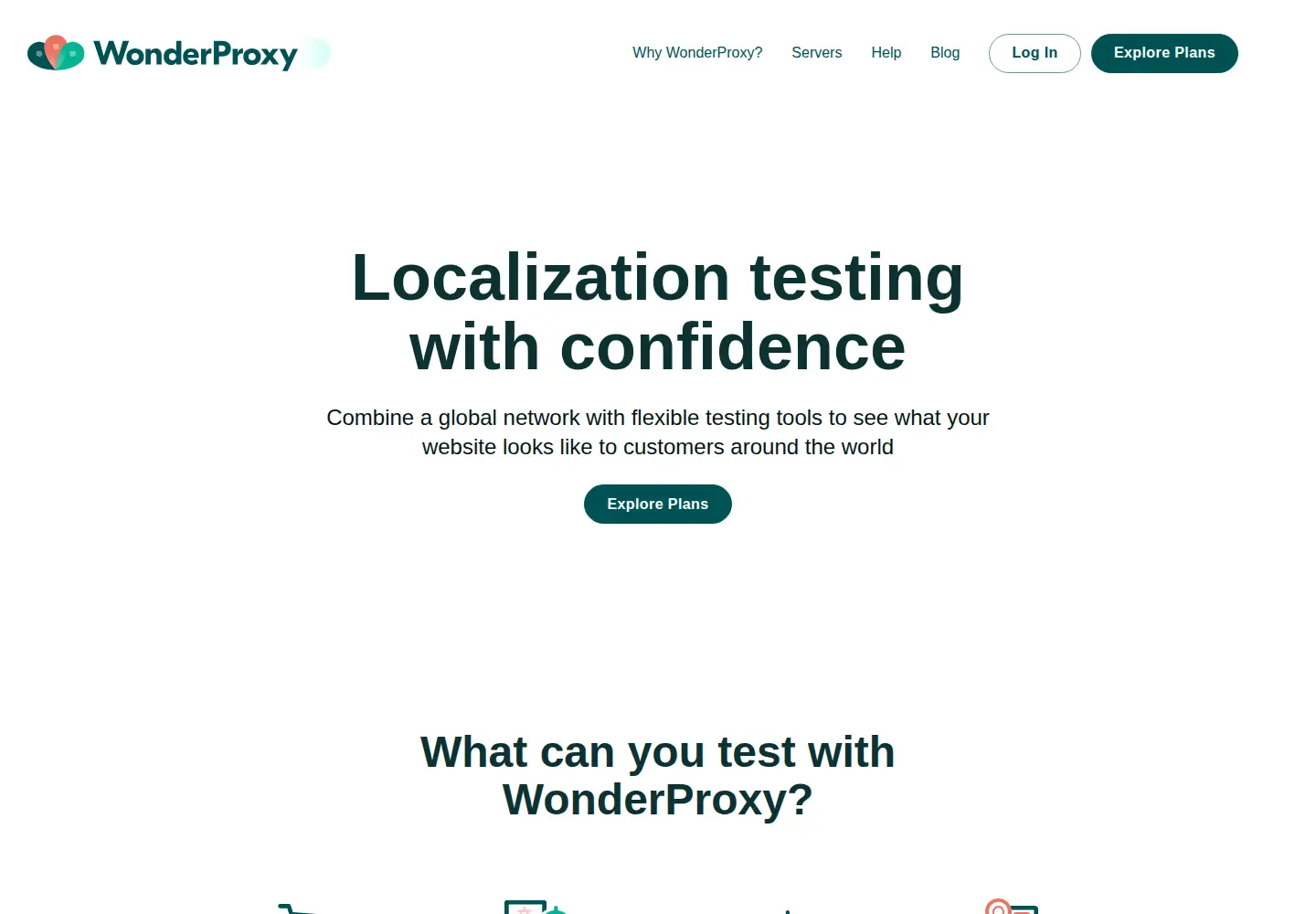 Screenshot of wonderproxy.com