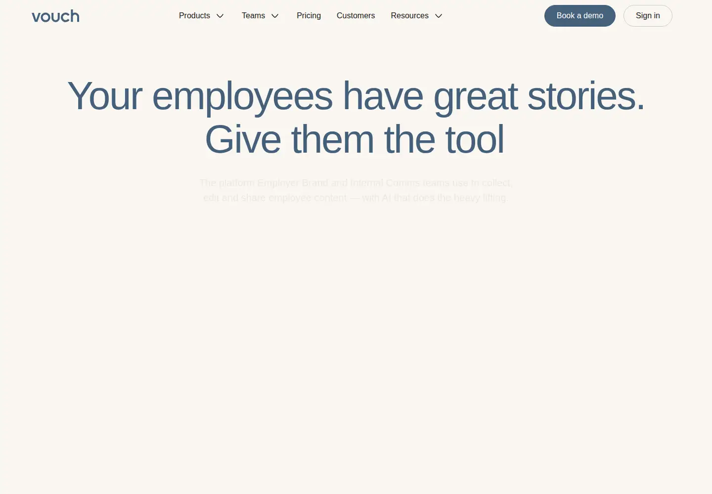 Screenshot of vouchfor.com