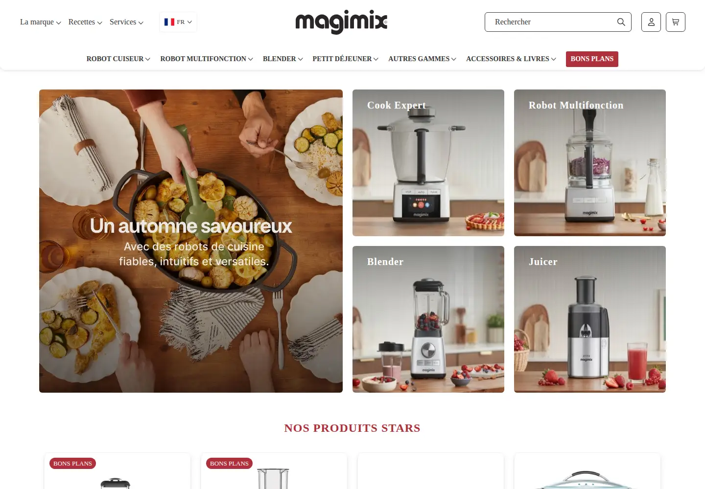 Captured homepage of magimix.fr in the current scan