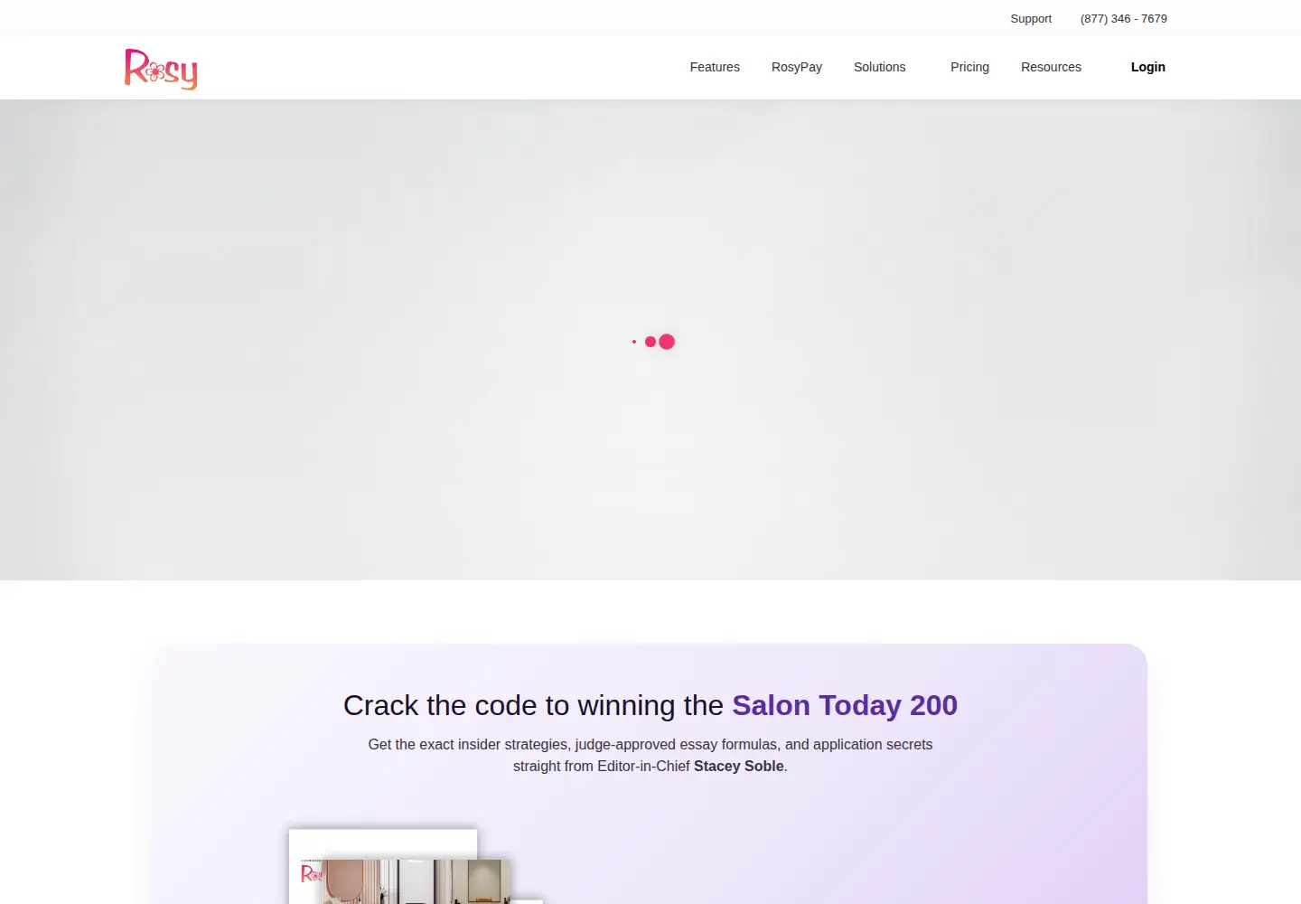 Screenshot of rosysalonsoftware.com